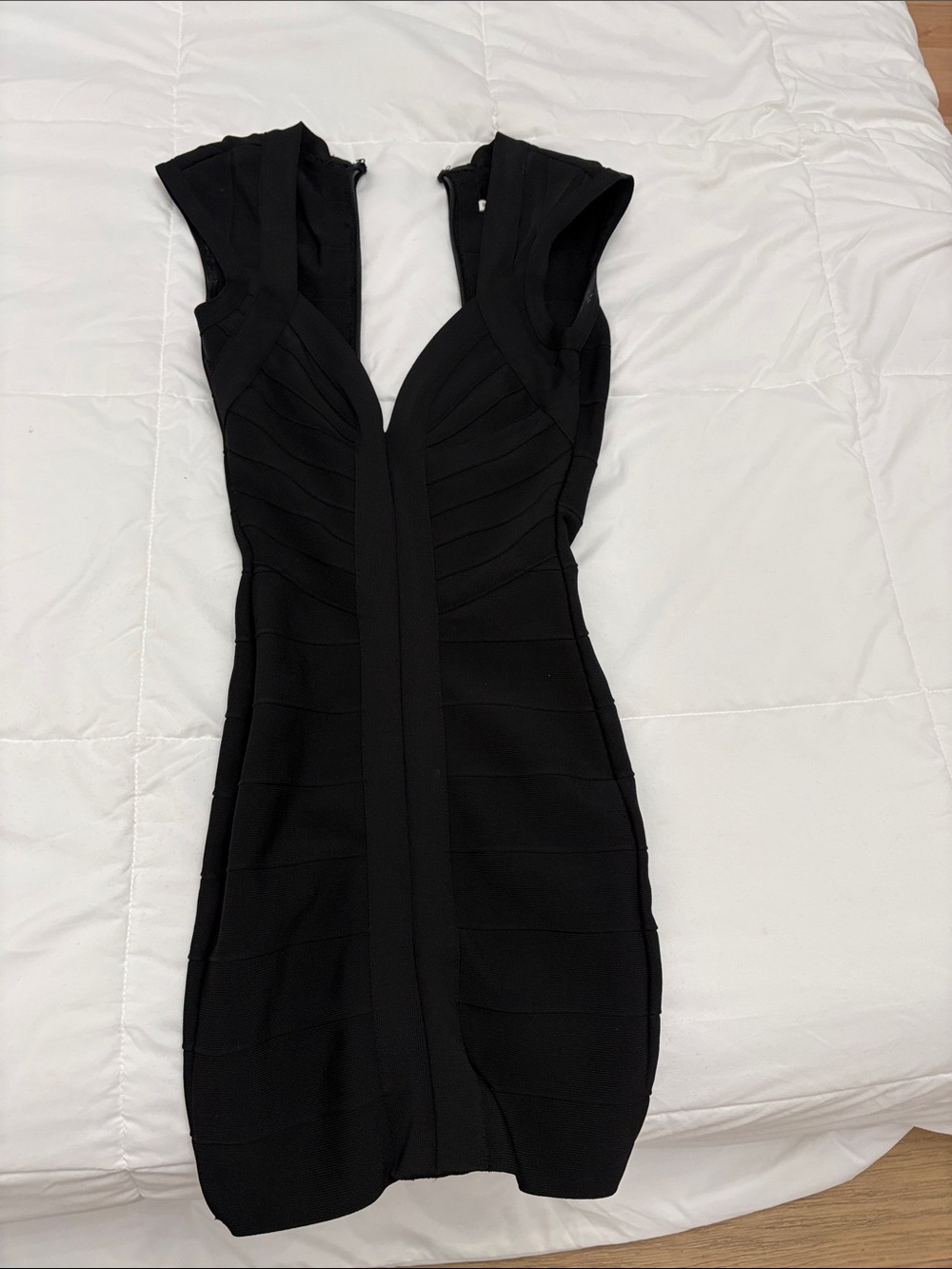 House of CB Black V-Neck Bandage Bodycon Dress -worn once in excellent condition